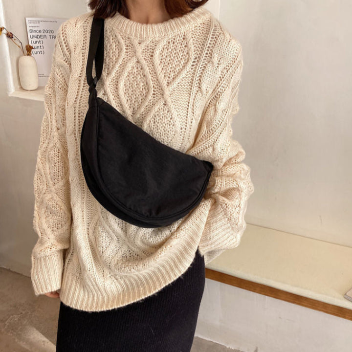 UrbanTote – Ruime Nylon Schoudertas voor Dames