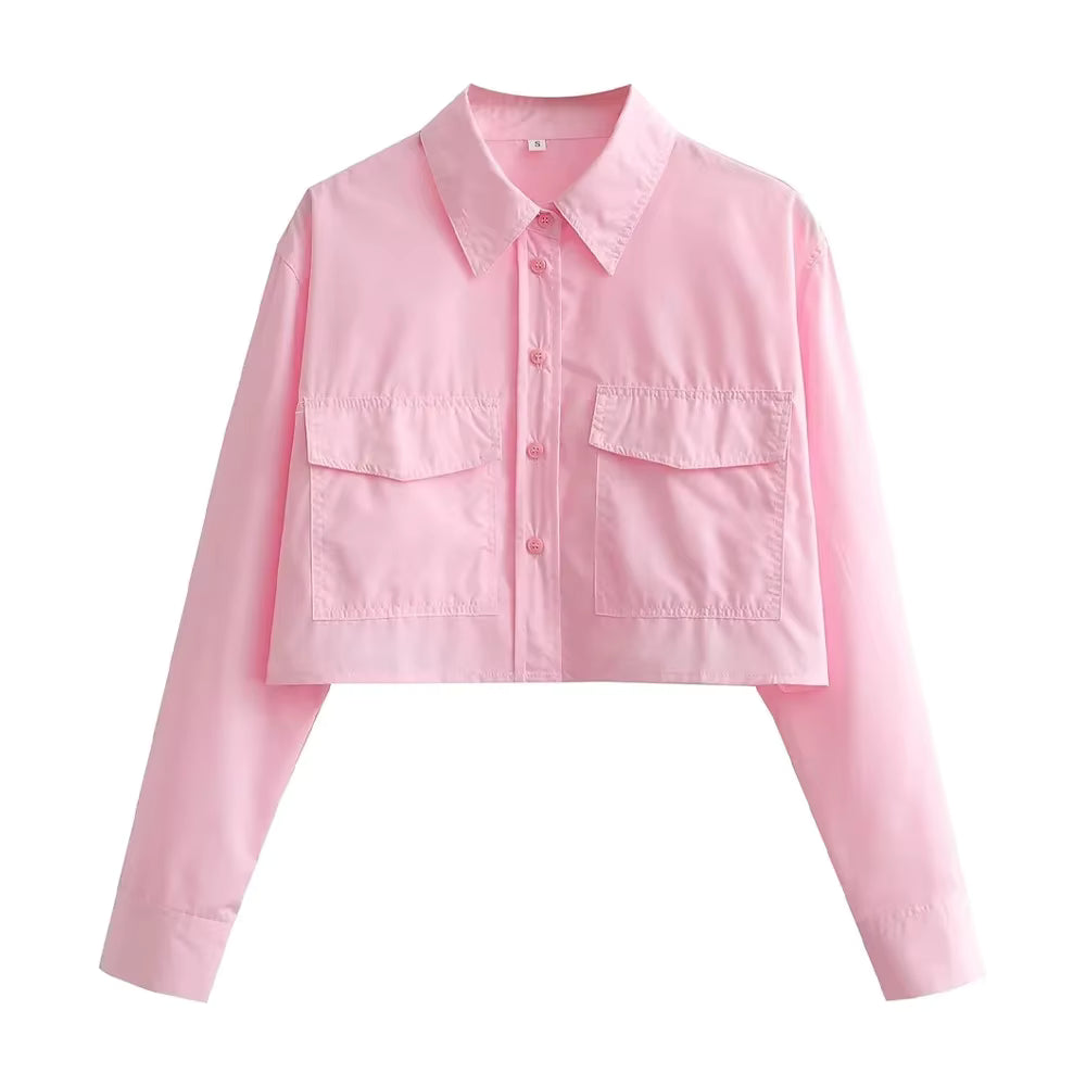 Blouse met zakken