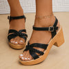 Vea - Elegante dames sandalen met brede hak