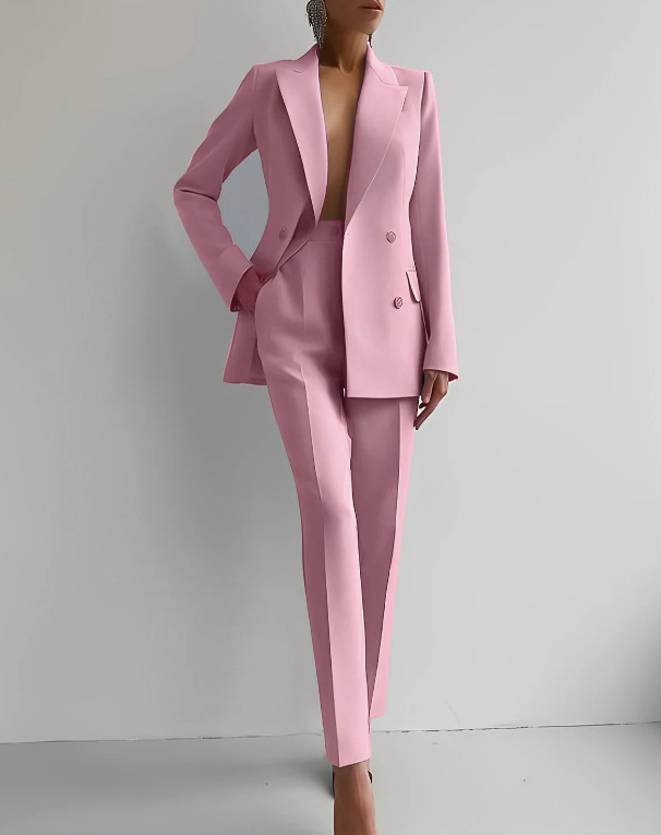 Elegant Tweedelig Blazerpak voor Vrouwen