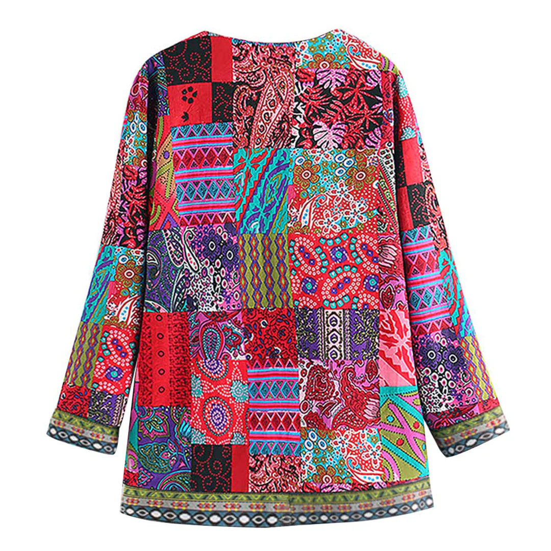 Gebreid Vest Retro stijl Dames