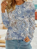 FloralEase – Casual T-Shirt met Bloemenprint voor Dames