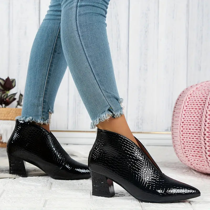 Hadley – Elegante Stiletto Enkellaarzen Dames